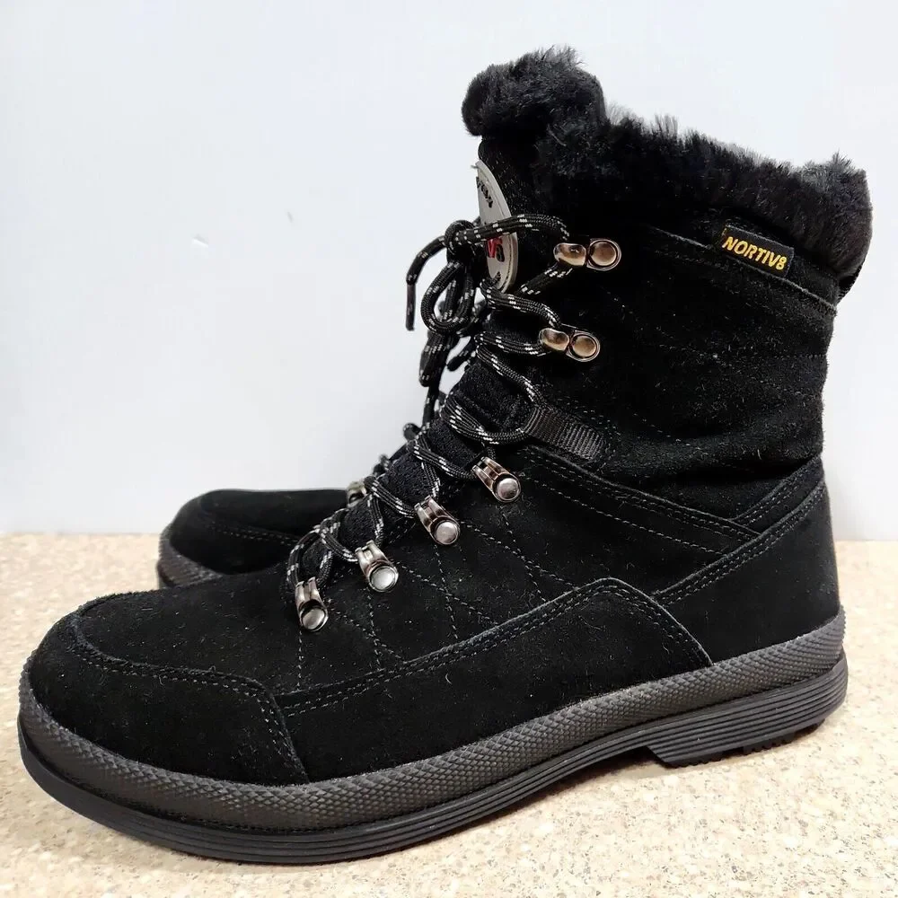 NORTIV 8 Men's Insulated Warm Cold Weather Winter Snow Boots FELTON-1